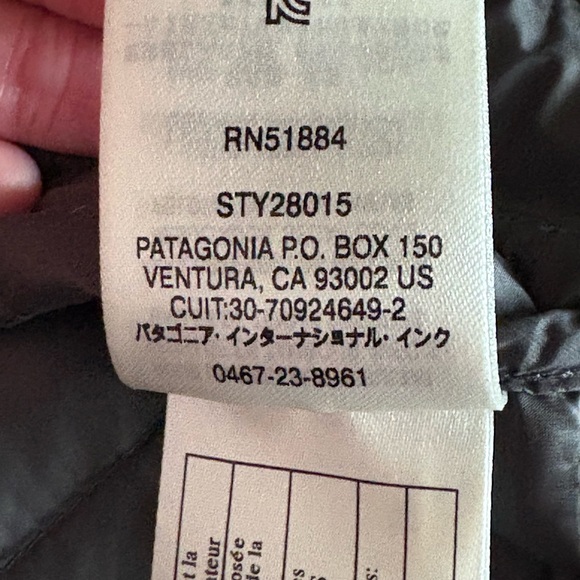 Patagonia Coastal Valley Down Collarless Goose Down Jacket Black Women SMALL - Picture 8 of 12